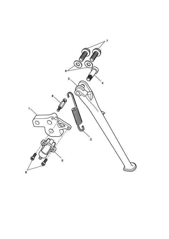 Diagram Sidestand for your 2002 Triumph Sprint RS > 139276  