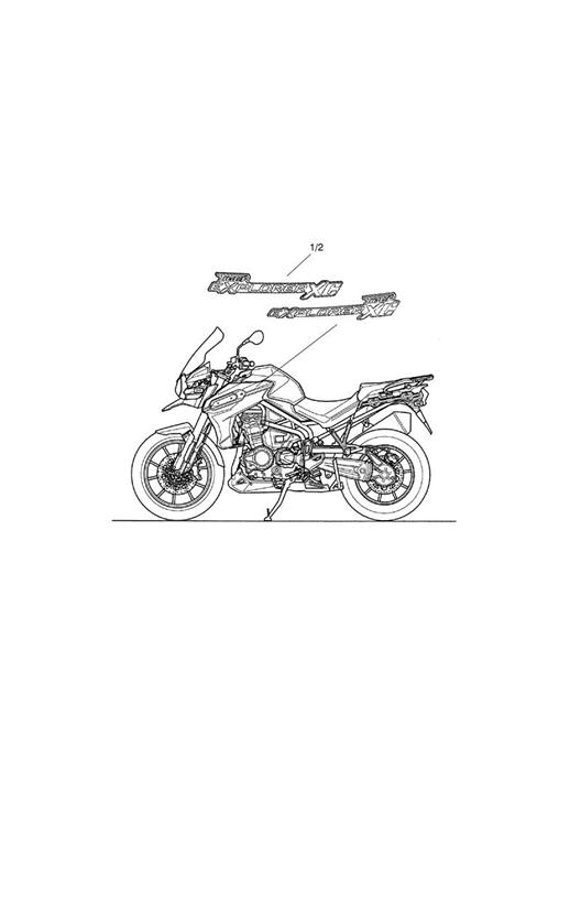 Diagram Decals/Badges for your Triumph Tiger  