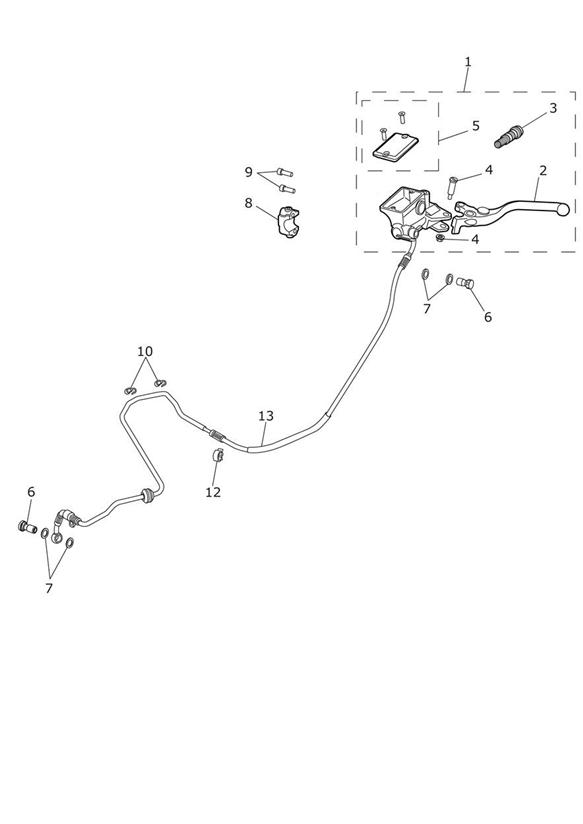 Diagram Clutch Controls for your 2020 Triumph Thunderbird 1600 & 1700 LT  