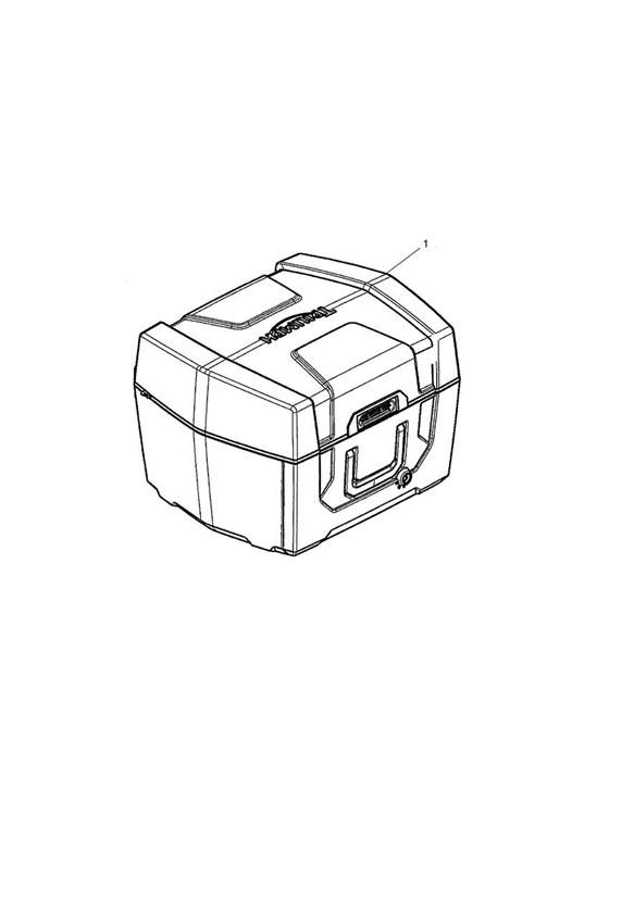 Diagram Top Box Assy, Powered for your 2013 Triumph Tiger   