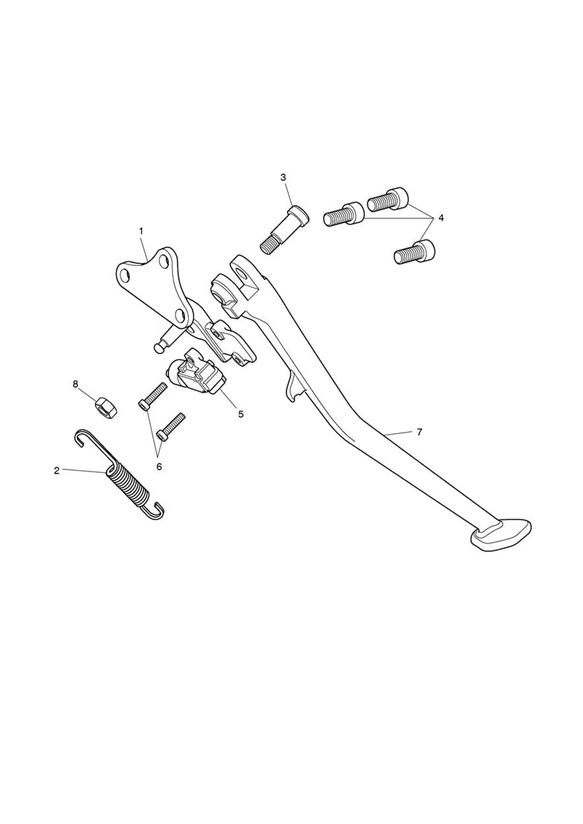 Diagram Sidestand for your 2002 Triumph Sprint RS > 139276  