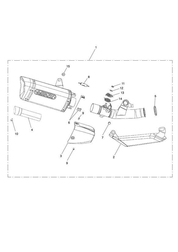 Diagram Silencer Assy, Arrow for your 2020 Triumph Daytona 675 R from VIN 564948  