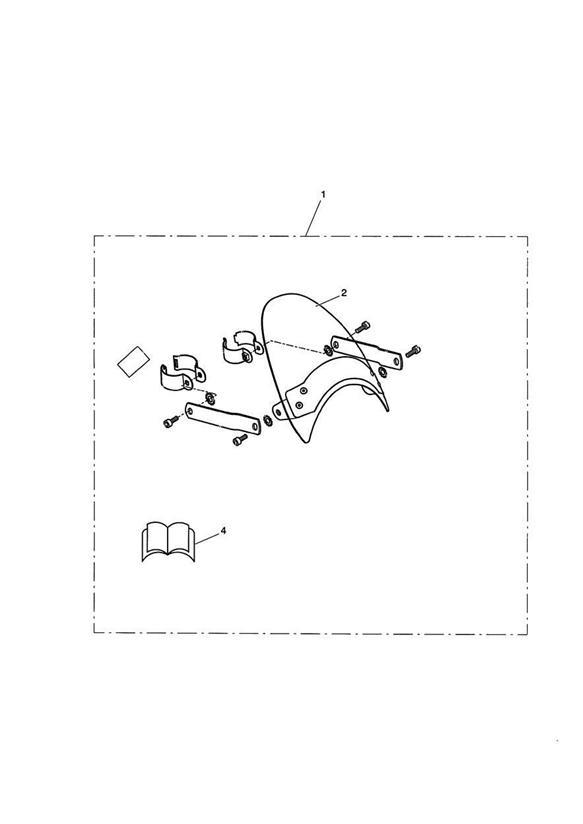 Full size assembly image of Flyscreen Kit 237541>, Chrome (1/1)