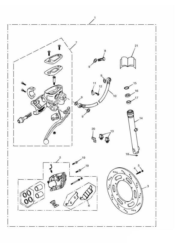 Diagram Brake Upgrade Kit for your 2017 Triumph Bonneville Bobber   