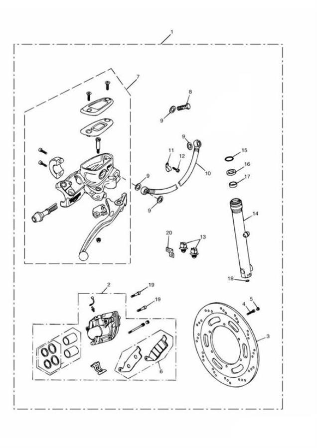 Diagram Brake Upgrade Kit for your 2017 Triumph Bonneville Bobber   