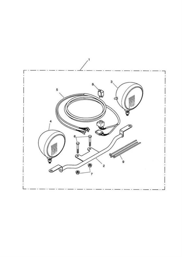 Diagram Light Bar kit for your 1994 Triumph Trophy   