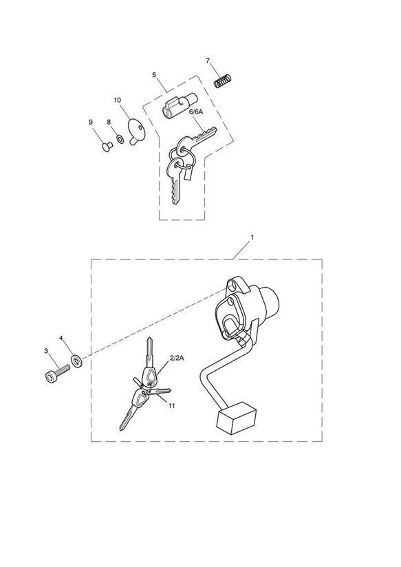 Diagram Ignition Switch & Steering Lock > 435933 - See Tech News 118 for your 2018 Triumph America   