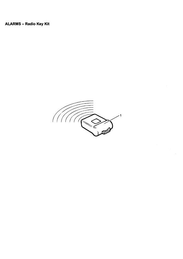 Full size assembly image of Alarm, Radio Key Kit (1/1)