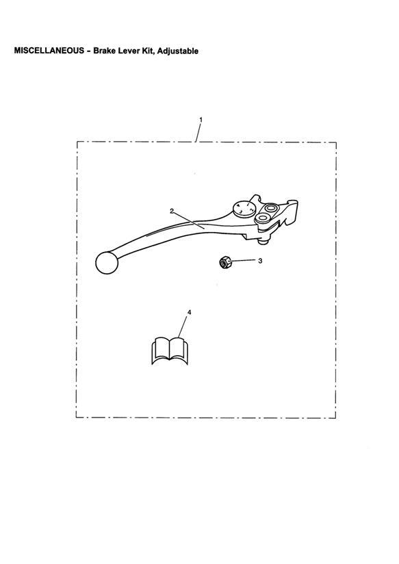 Diagram Brake Lever Kit, Adjustable for your Triumph