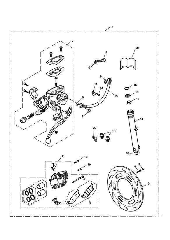 Diagram Brake Upgrade Kit for your 2017 Triumph Bonneville Bobber   