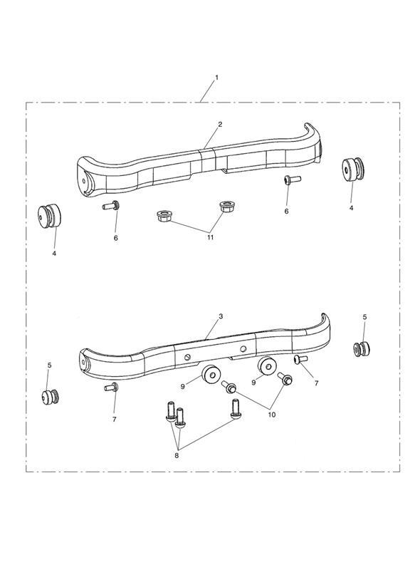 Diagram QR Screen Mounting Kit for your Triumph America  