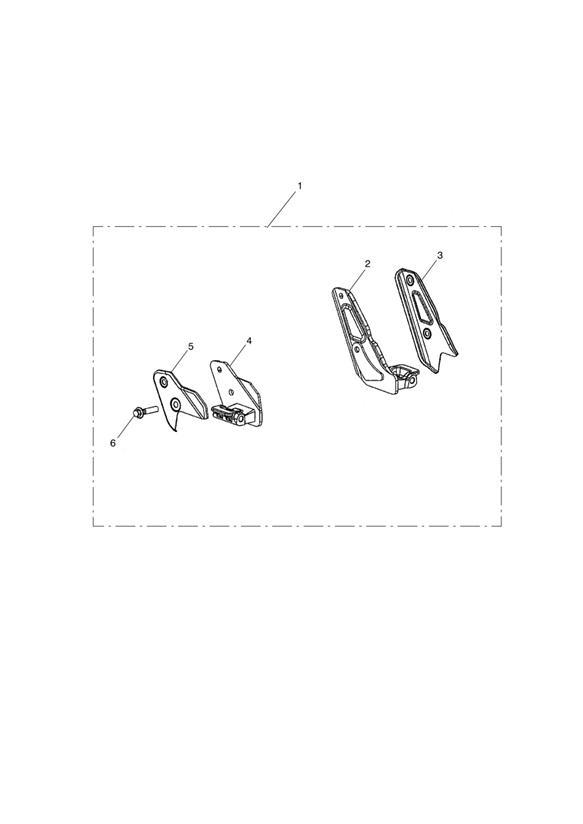 Diagram Rider Footboard Mounting Kit for your Triumph