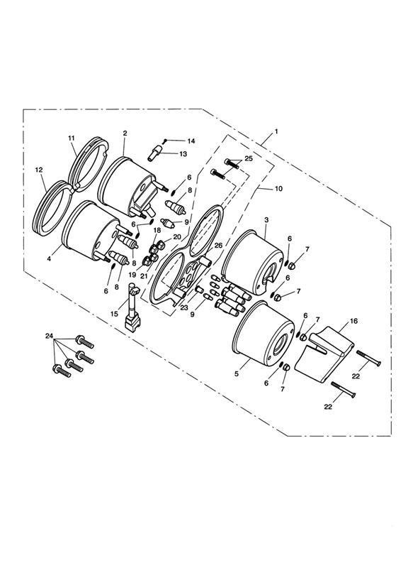 Diagram Instruments Bonneville T100 for your 2004 Triumph Bonneville  T100 CARBS 