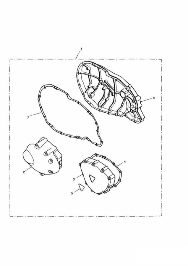 Diagram Chrome Kit, Engine Covers for your 2004 Triumph Bonneville  T100 CARBS 