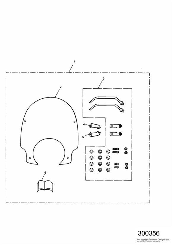 Diagram Summer Screen Kit for your Triumph