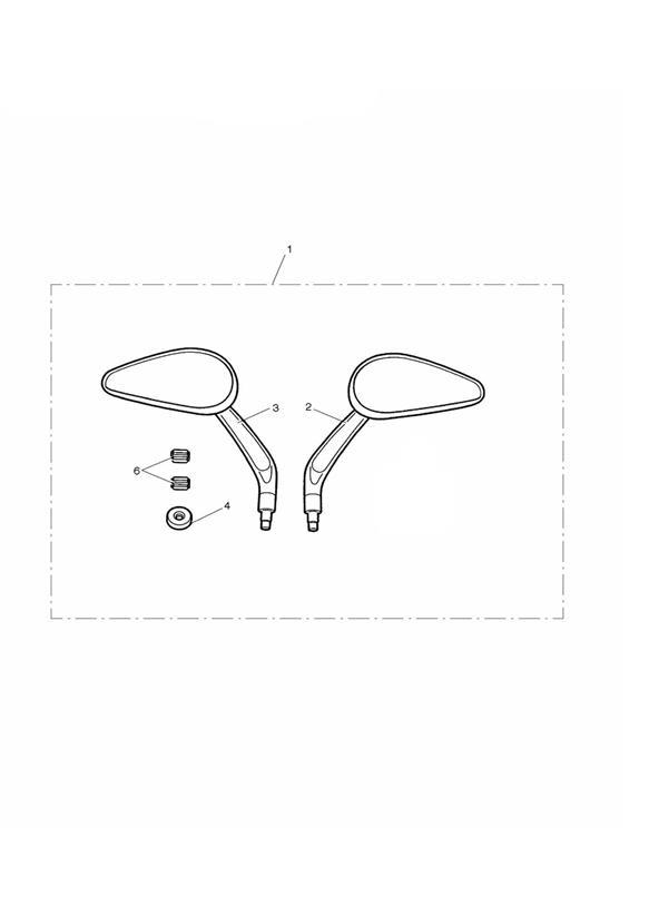 Diagram Teardrop Style Mirrors, Kit for your Triumph