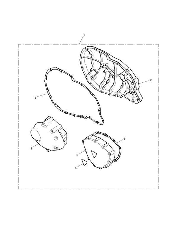 Diagram Chrome Kit, Engine Covers for your 2019 Triumph Bonneville  T100 EFI 