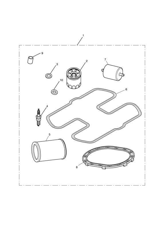 Diagram Service Kits > Eng No 456551 for your 2004 Triumph Speed Triple  141872 > 210444 