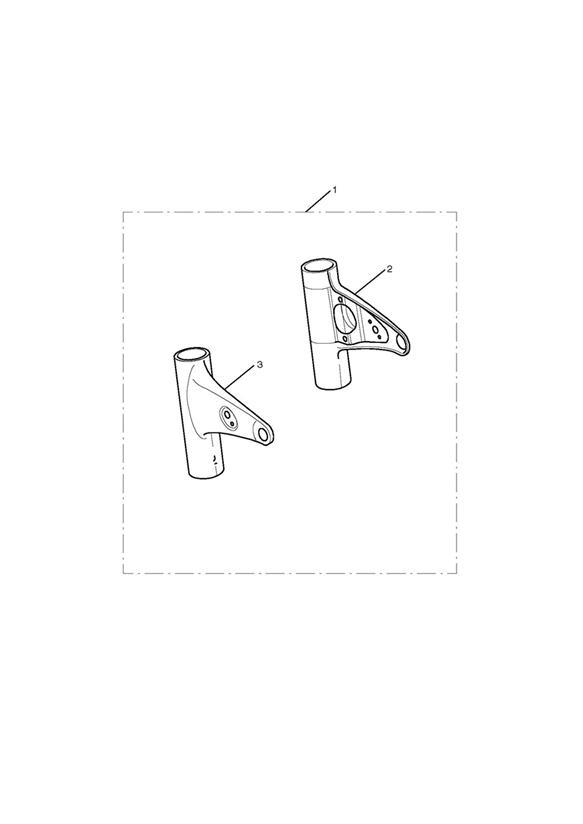 Diagram Headlight Bracket, LH, Chrome for your 2012 Triumph Scrambler  EFI 