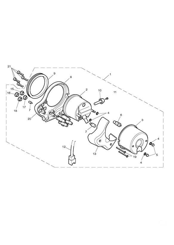 Diagram Instruments for your 2017 Triumph Bonneville   