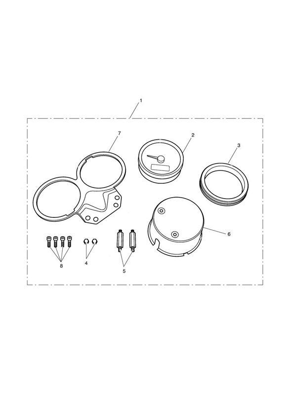 Diagram Tacho Conversion Kit 426935 > for your 2018 Triumph Bonneville   