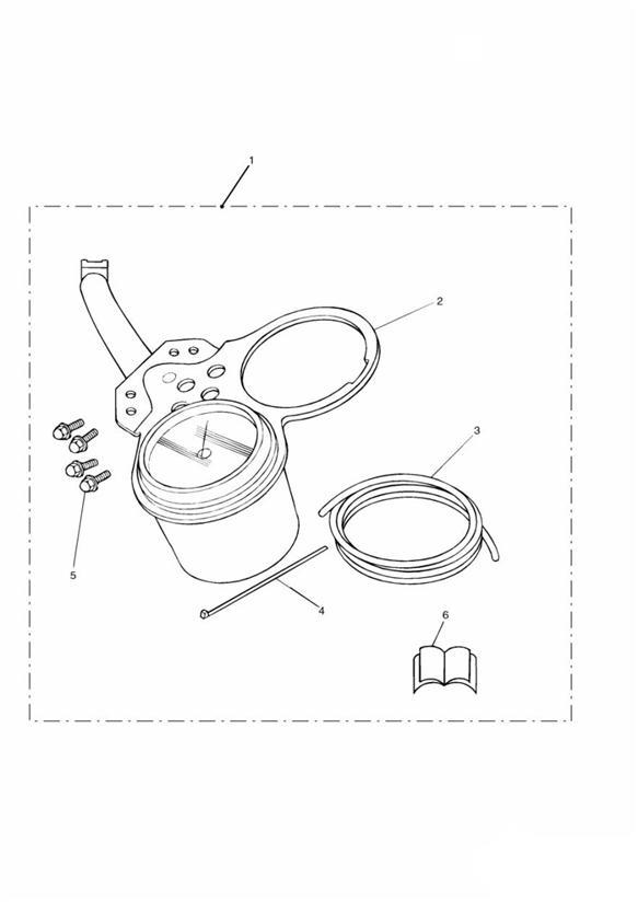 Diagram Tachometer Kit > 426934 for your 2011 Triumph Bonneville  from VIN 380777/ SE 