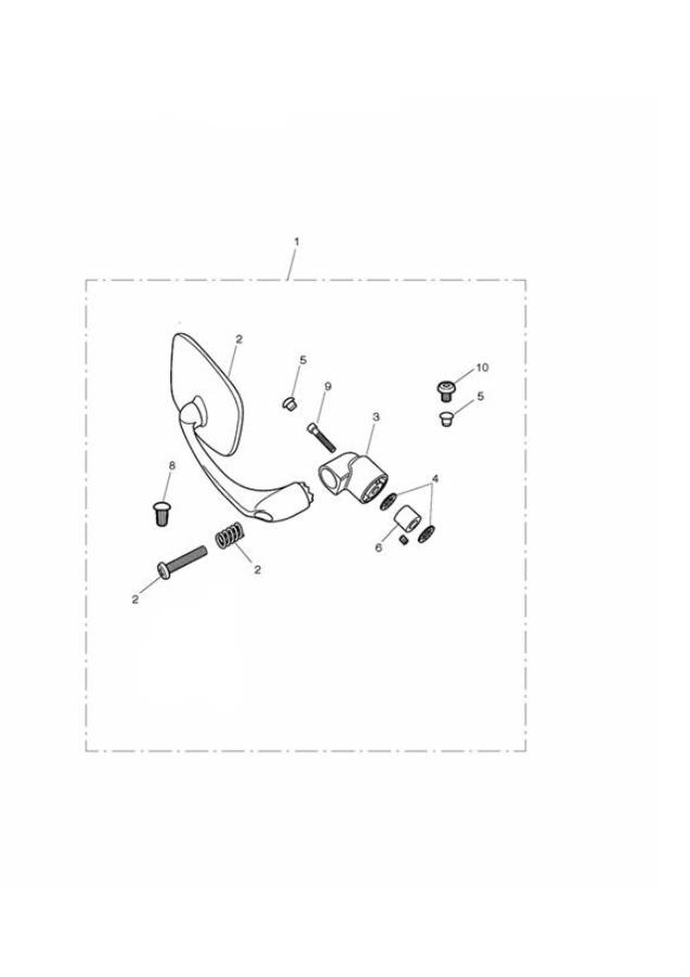 Diagram Bar End Mirror Kit for your 2007 Triumph Bonneville  from VIN 380777/ SE 