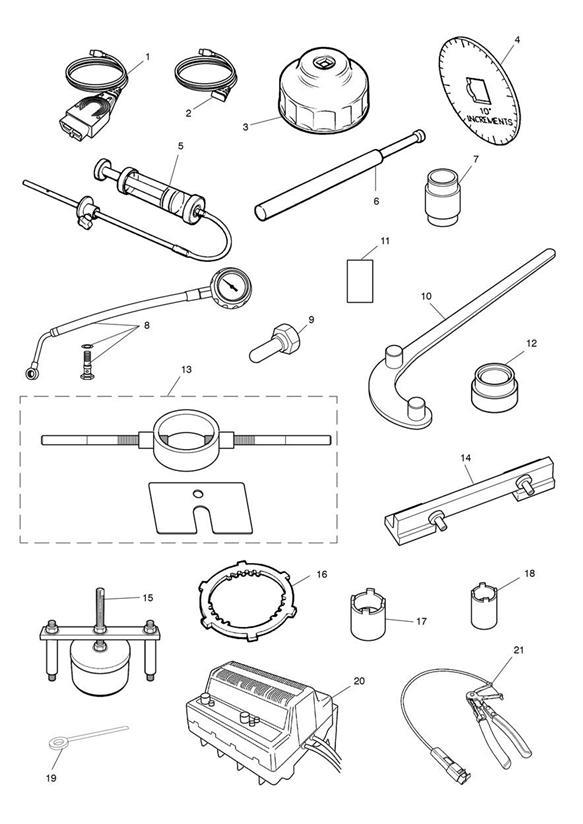 Diagram Service Tools for your 2015 Triumph Tiger  EXPLORER XR 