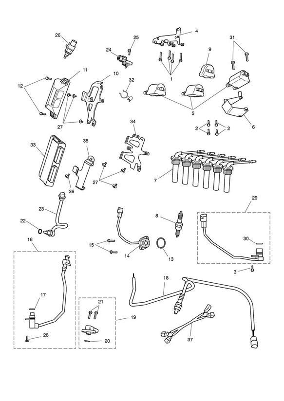 Diagram Engine Management System for your 2006 Triumph Rocket III   