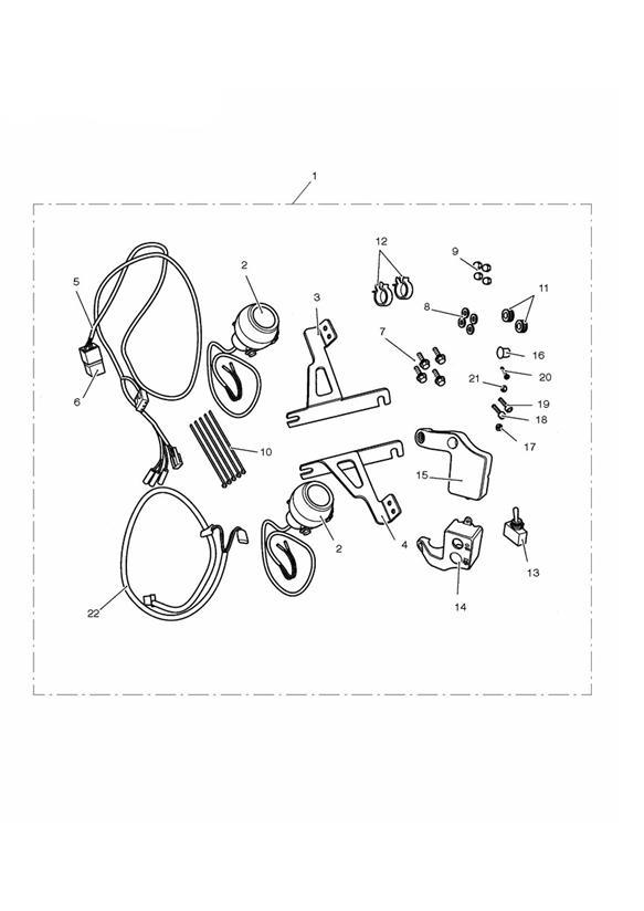 Diagram Fog Lamp Kit for your 2011 Triumph Scrambler   