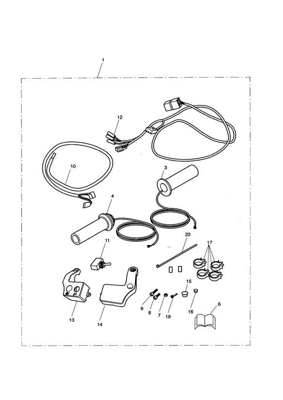 Diagram Heated Grip Kit 237541> for your 2020 Triumph Street Scrambler   