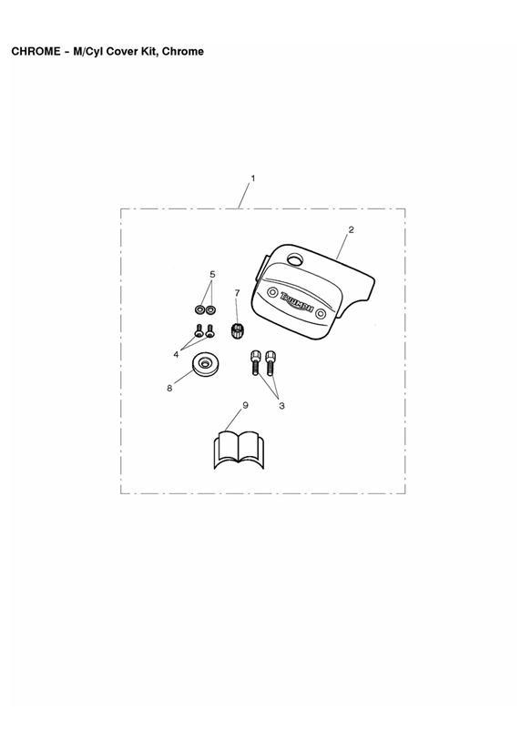 Diagram M/Cyl Cover Kit for your 2010 Triumph Rocket III Touring  