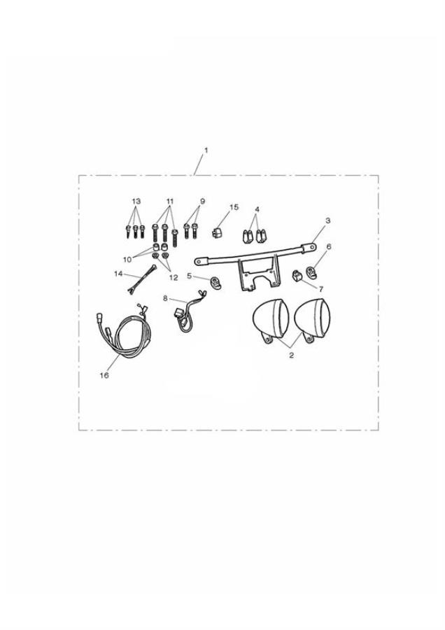 Diagram Fog Lamps Kit for your 2009 Triumph Rocket III   