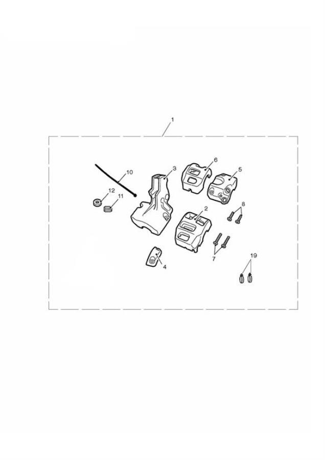 Diagram Housing Switch Kit for your 2010 Triumph Rocket III Touring  