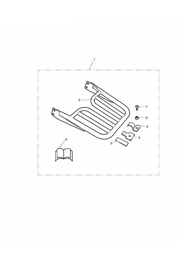 Diagram Luggage Rack Kit for your 2008 Triumph Rocket III  Touring 