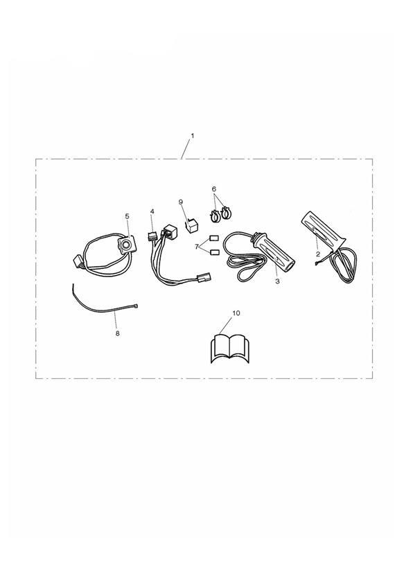 Diagram Heated Grips Kit for your 2009 Triumph Rocket III Touring  