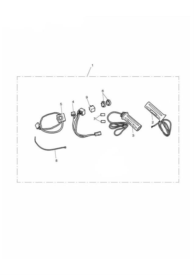 Diagram Heated Grips Kit for your 2009 Triumph Rocket III   