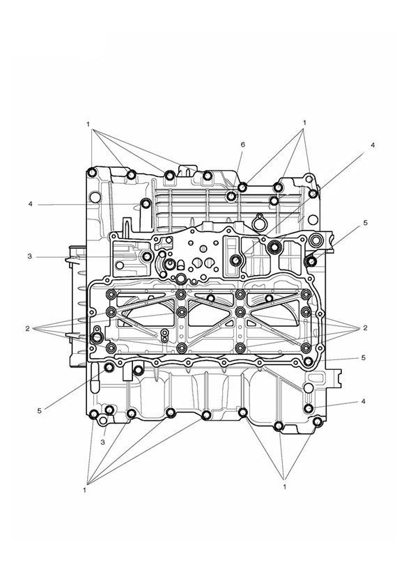 Diagram Crankcase Fixings for your 2008 Triumph Rocket III  Touring 