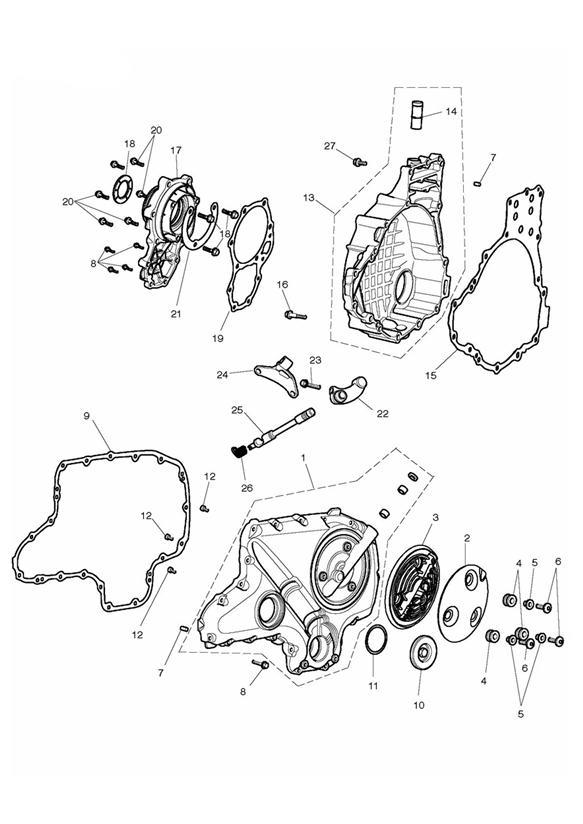 Diagram Engine Covers for your 2014 Triumph Tiger 800XC  