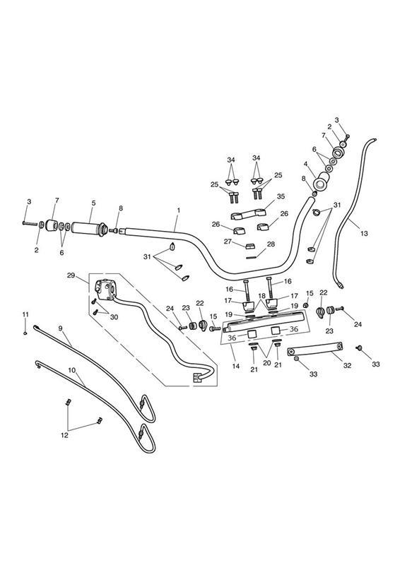 Diagram Handlebars & Switches for your 2008 Triumph Rocket III  Touring 