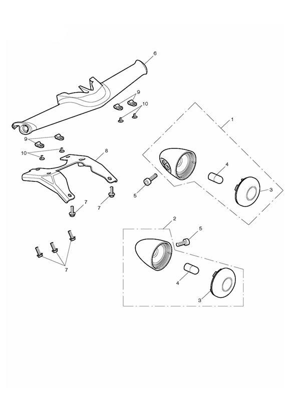 Diagram Front Indicators > 574820 for your 2008 Triumph Rocket III  Touring 