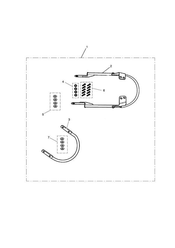 Diagram Chrome Grab Rail Kit for your 2011 Triumph Scrambler  EFI 