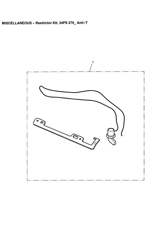 Full size assembly image of Restrictor Kit, 34PS 270¦ Anti-T (1/1)