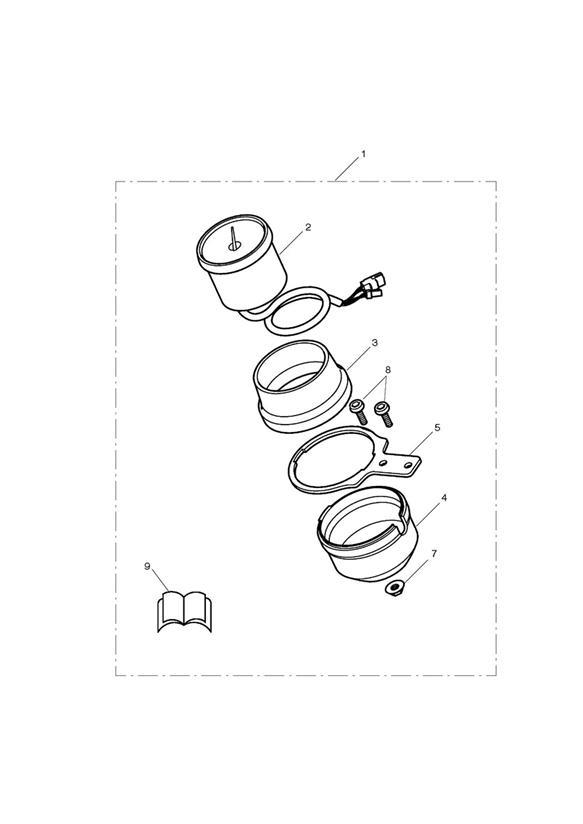 Diagram Tacho Kit - > 436149 for your 2011 Triumph Scrambler  EFI 