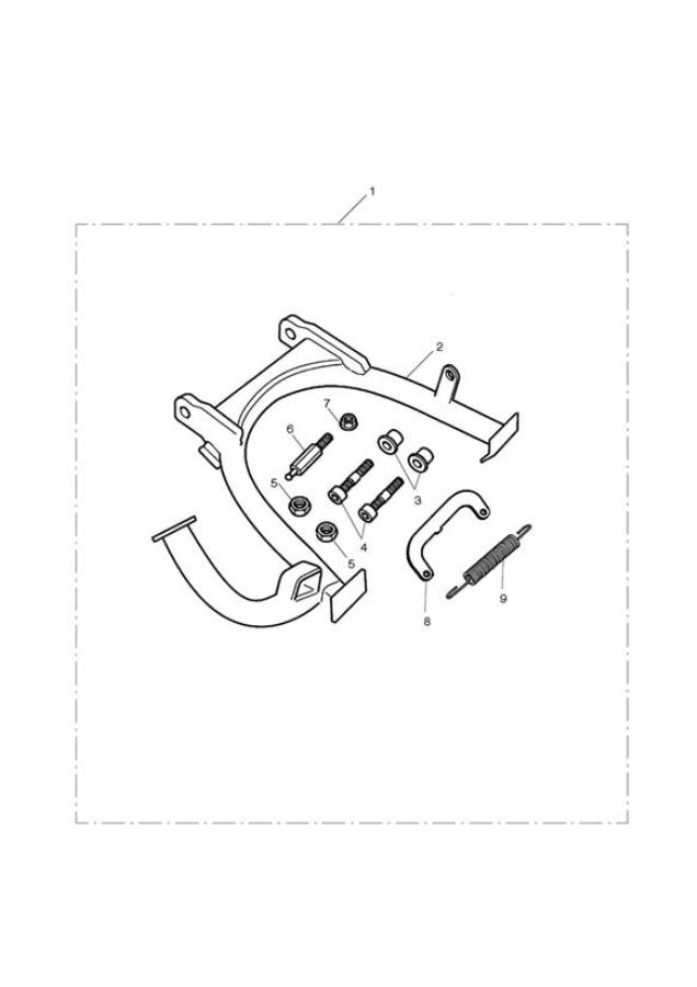 Diagram Centrestand Kit for your 2006 Triumph Scrambler  EFI 