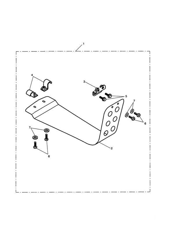 Diagram Skid Plate Kit, Black for your 2011 Triumph Scrambler  EFI 