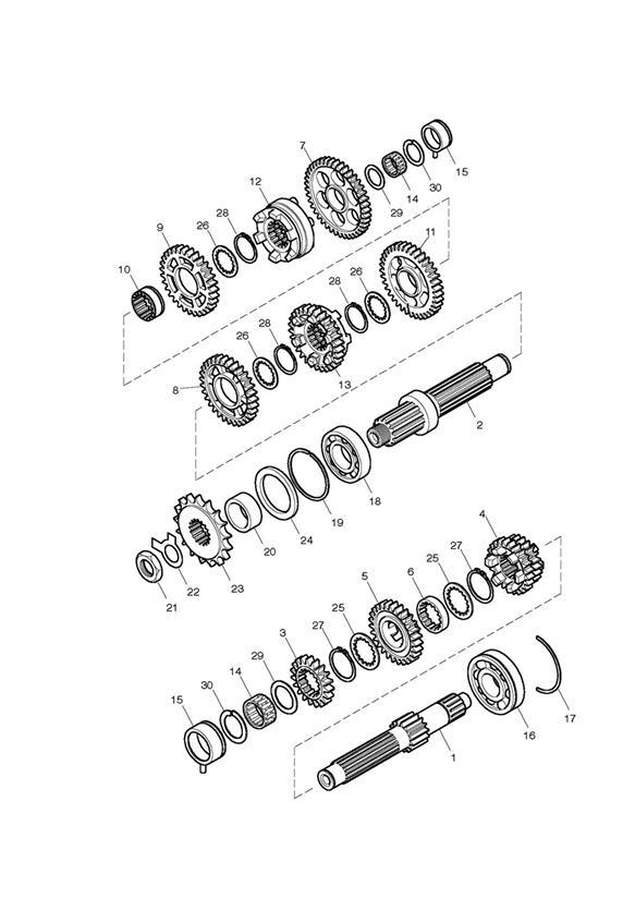 Diagram Transmission for your 2018 Triumph Scrambler   