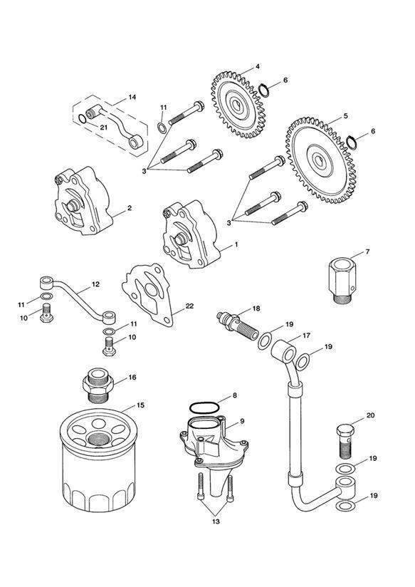 Diagram Lubrication System for your 2016 Triumph Scrambler EFI  