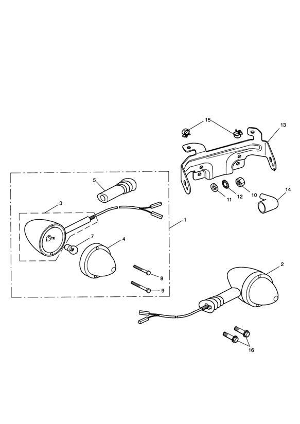 Diagram Front Indicators for your 2011 Triumph Scrambler  EFI 