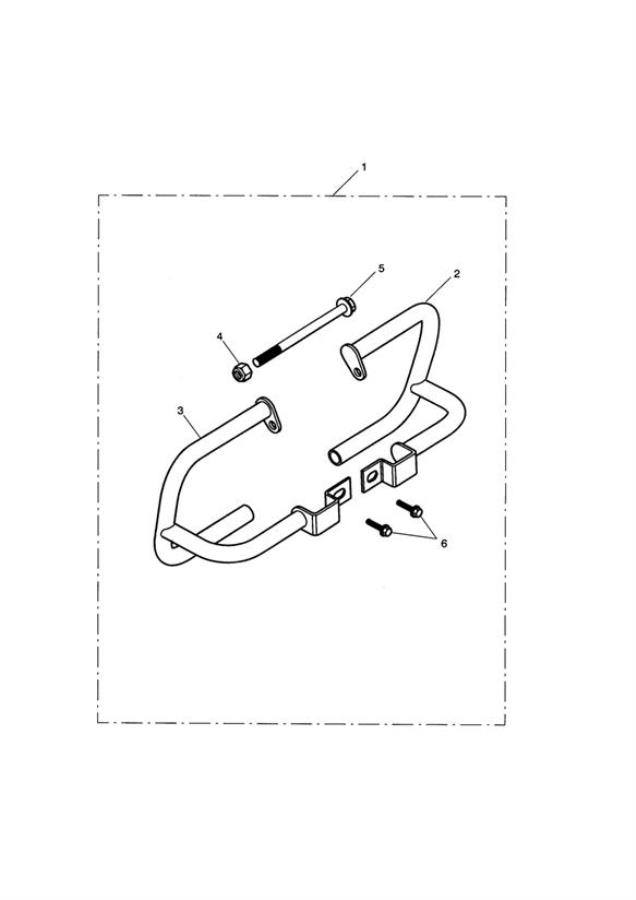 Full size assembly image of Dresser Bar Kit, Chrome (1/1)